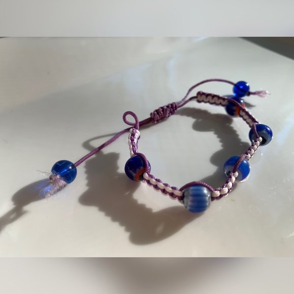 Swarovski Beaded Crochet Handmade Bracelet - Picture 2 of 4